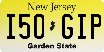 NJ license plate I50GIP