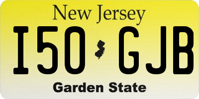 NJ license plate I50GJB