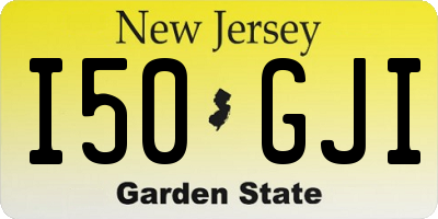NJ license plate I50GJI