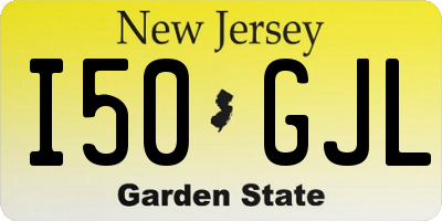 NJ license plate I50GJL