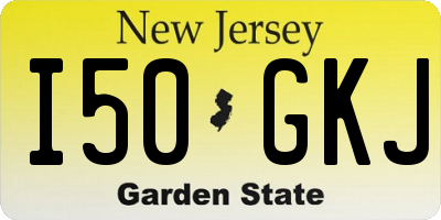 NJ license plate I50GKJ