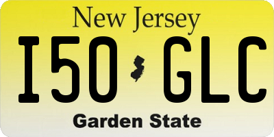 NJ license plate I50GLC