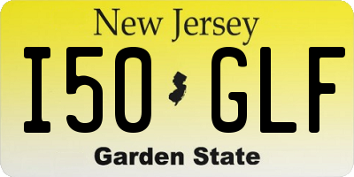 NJ license plate I50GLF