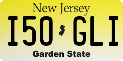 NJ license plate I50GLI