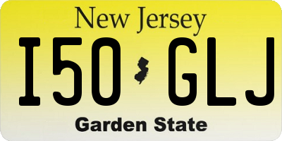 NJ license plate I50GLJ