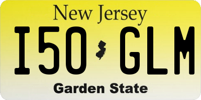 NJ license plate I50GLM