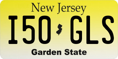 NJ license plate I50GLS