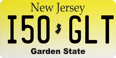NJ license plate I50GLT