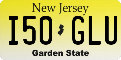 NJ license plate I50GLU