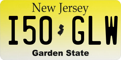 NJ license plate I50GLW