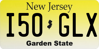 NJ license plate I50GLX