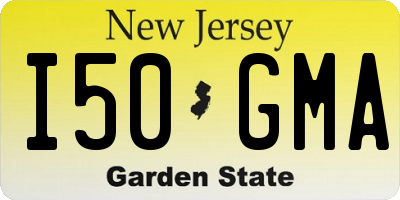 NJ license plate I50GMA