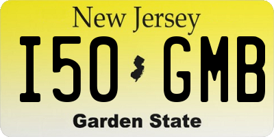 NJ license plate I50GMB