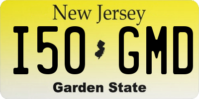 NJ license plate I50GMD