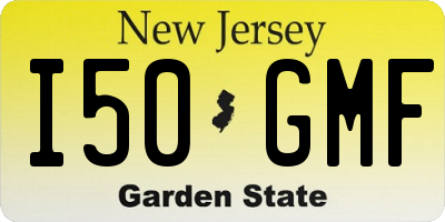 NJ license plate I50GMF