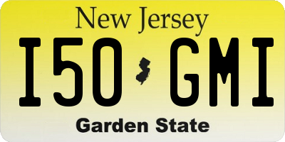 NJ license plate I50GMI