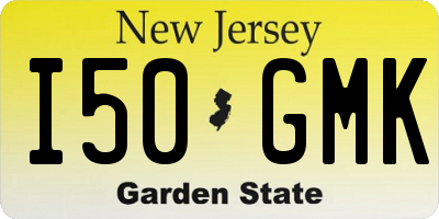 NJ license plate I50GMK