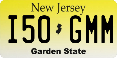 NJ license plate I50GMM