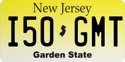 NJ license plate I50GMT