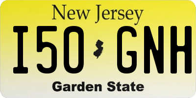 NJ license plate I50GNH