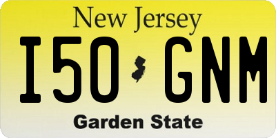 NJ license plate I50GNM