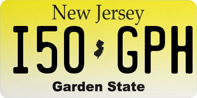 NJ license plate I50GPH