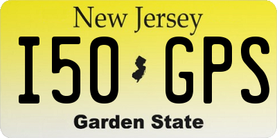NJ license plate I50GPS
