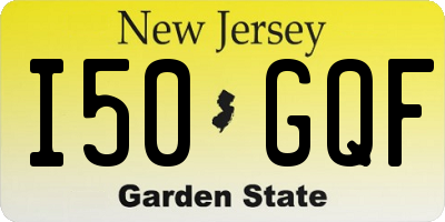 NJ license plate I50GQF