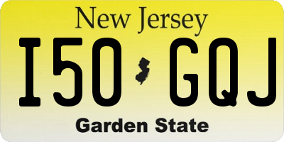 NJ license plate I50GQJ
