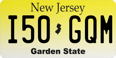 NJ license plate I50GQM