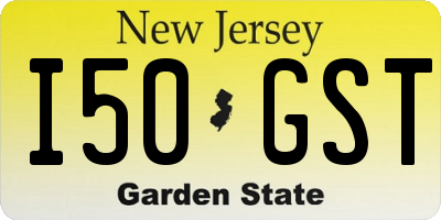 NJ license plate I50GST