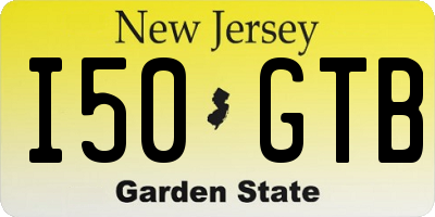 NJ license plate I50GTB