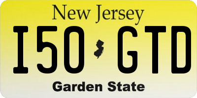 NJ license plate I50GTD