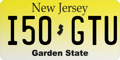 NJ license plate I50GTU