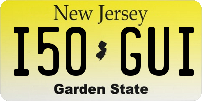 NJ license plate I50GUI