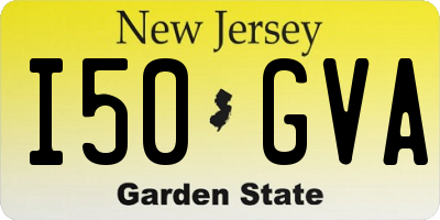 NJ license plate I50GVA