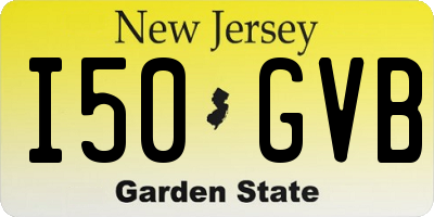 NJ license plate I50GVB