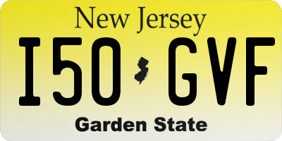 NJ license plate I50GVF