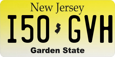 NJ license plate I50GVH