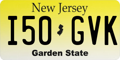 NJ license plate I50GVK