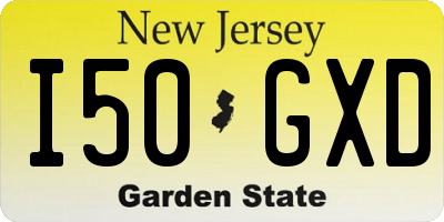 NJ license plate I50GXD