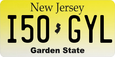 NJ license plate I50GYL