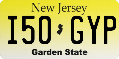 NJ license plate I50GYP