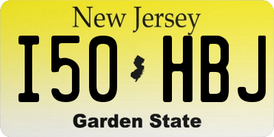 NJ license plate I50HBJ