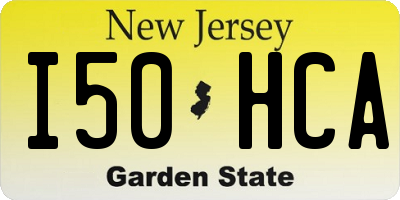 NJ license plate I50HCA