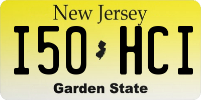 NJ license plate I50HCI
