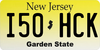 NJ license plate I50HCK
