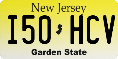 NJ license plate I50HCV