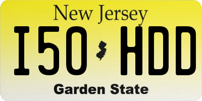 NJ license plate I50HDD