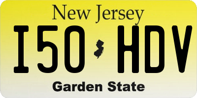 NJ license plate I50HDV